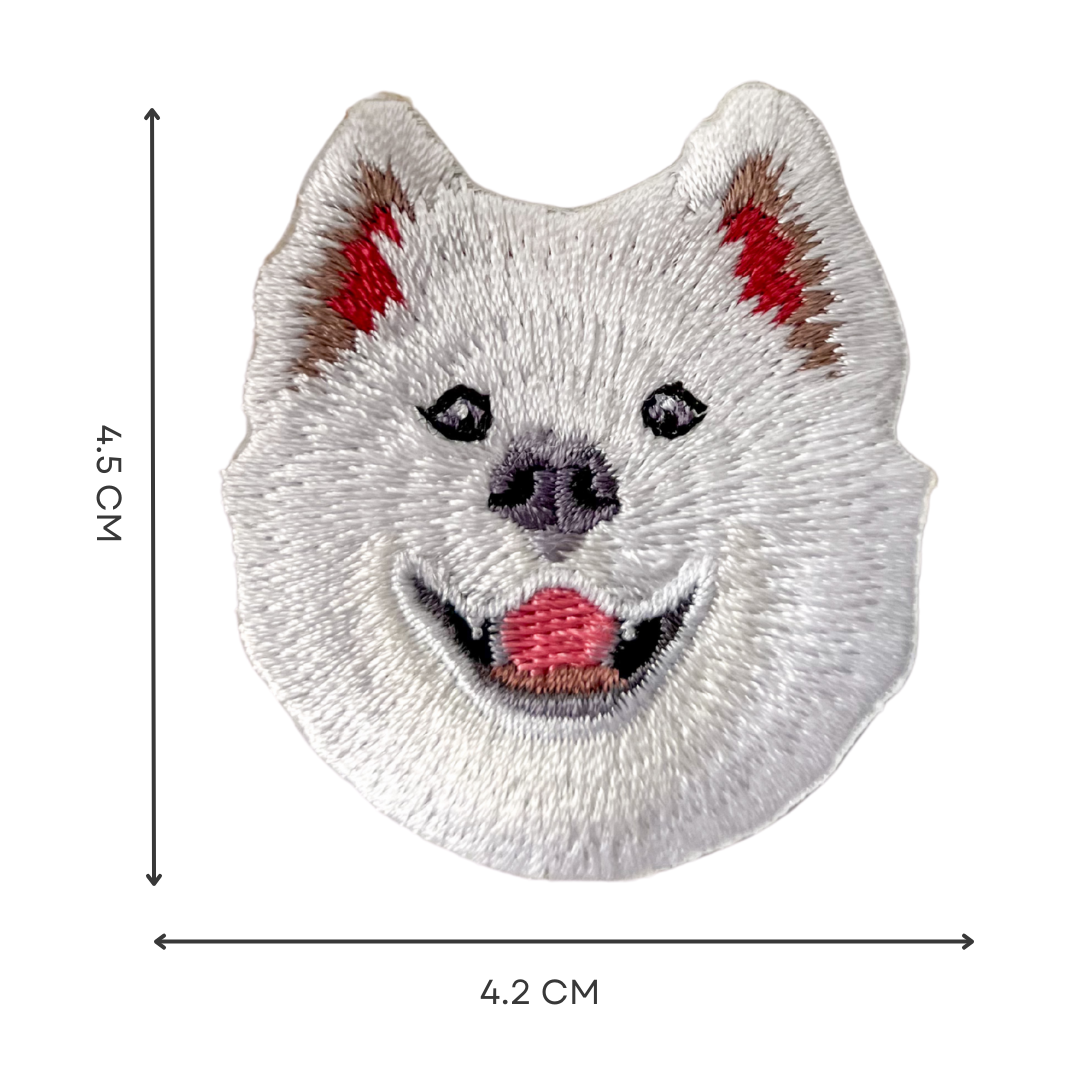 Cute Samoyed Dog Iron-On Embroidered Patch