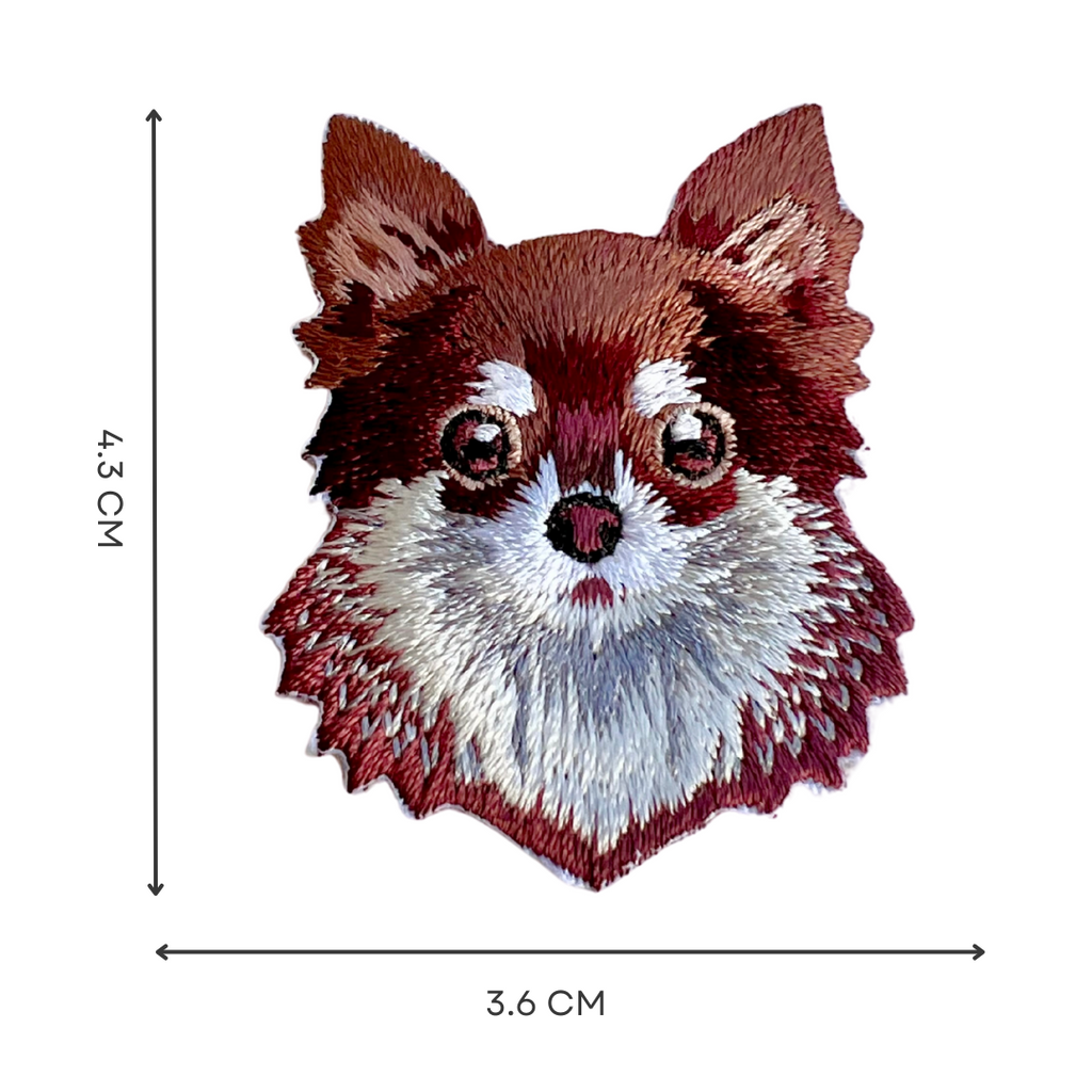 Cute Chihuahua Dog Iron-On Embroidered Patch