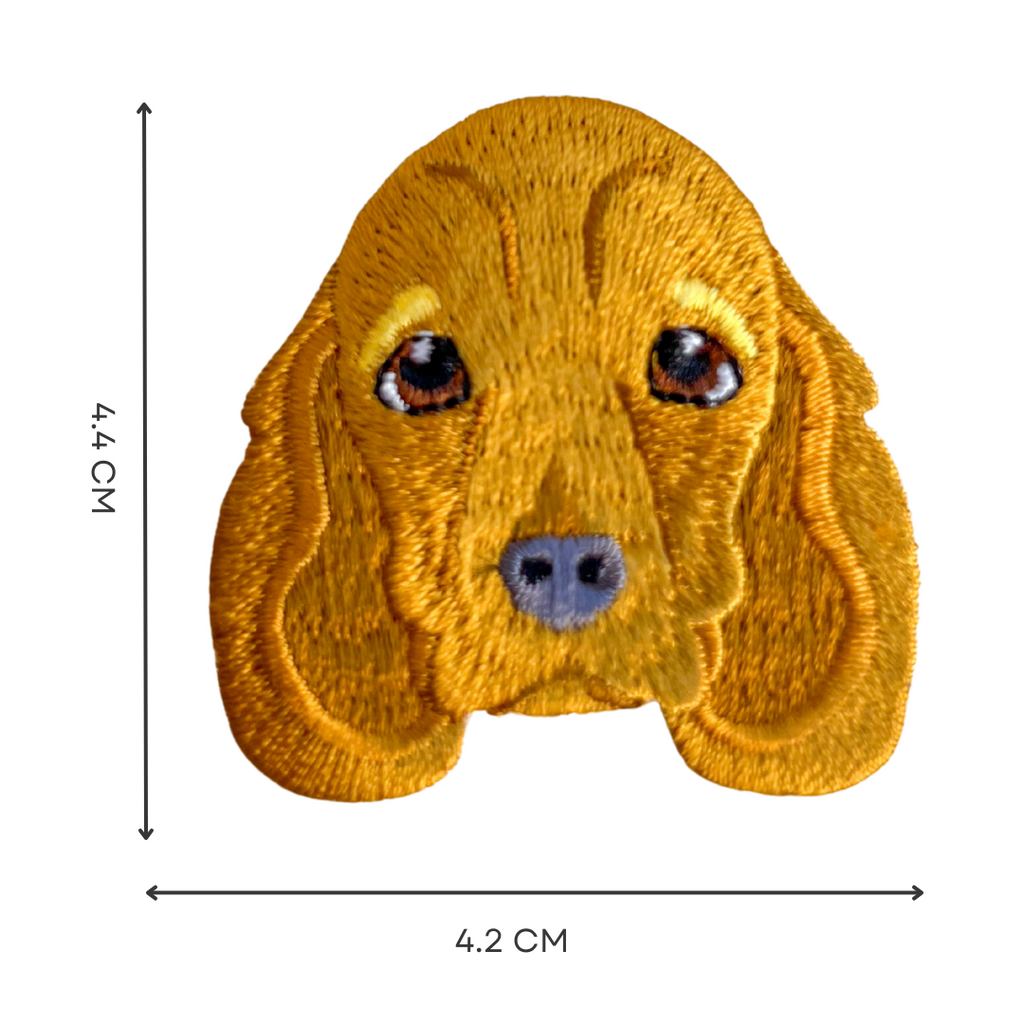 Cute Cocker Spaniel Dog Iron-On Embroidered Patch