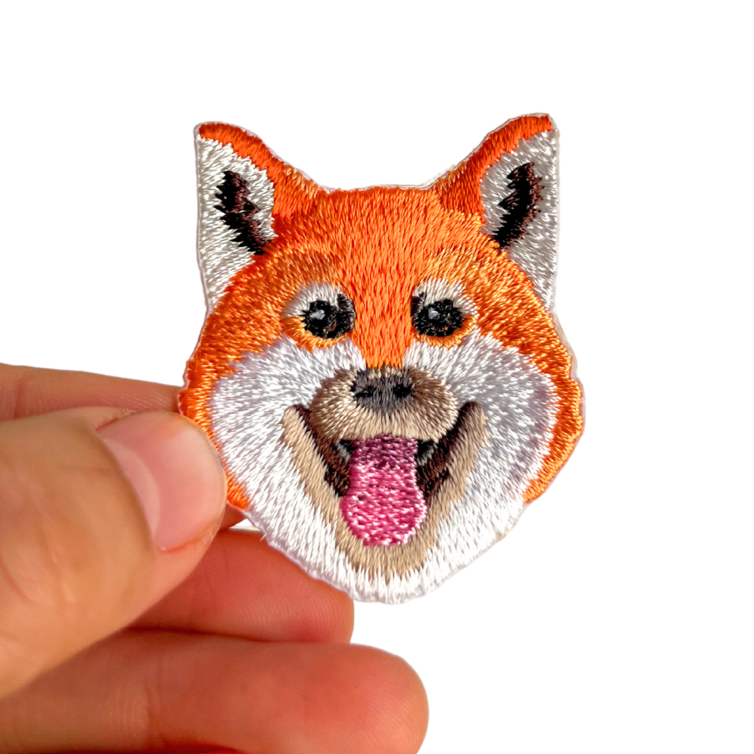 Cute Shiba Inu Dog Iron-On Embroidered Patch