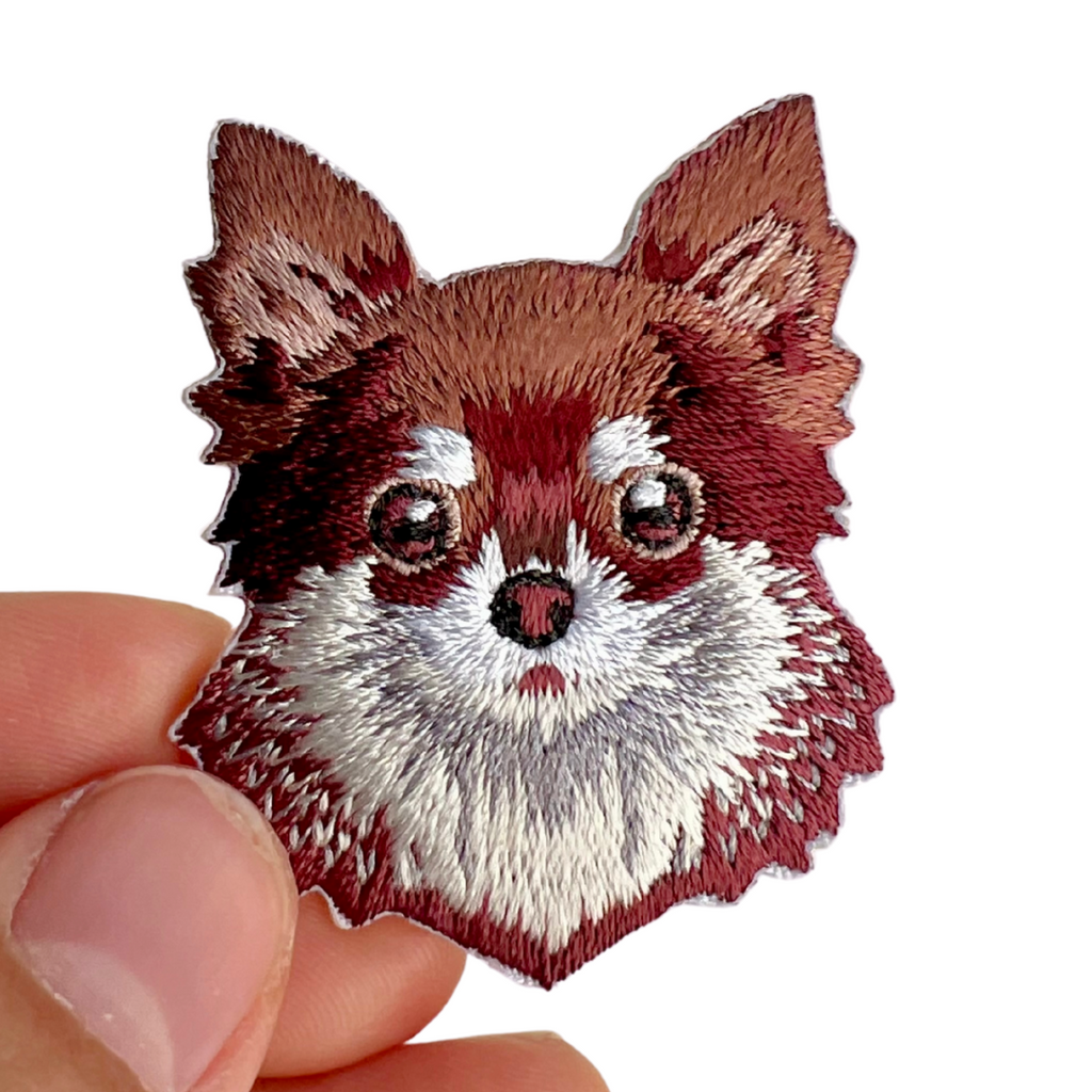 Cute Chihuahua Dog Iron-On Embroidered Patch