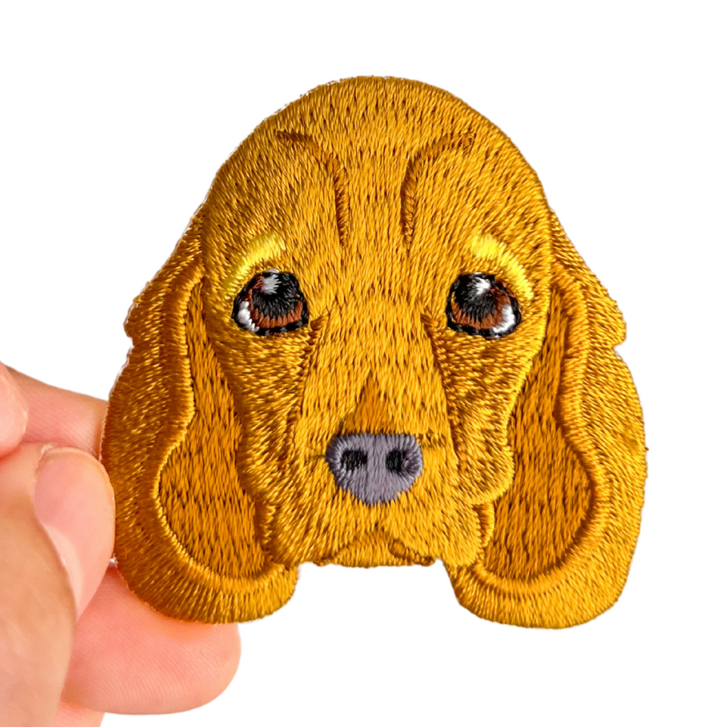 Cute Cocker Spaniel Dog Iron-On Embroidered Patch