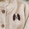 Cute Cavalier King Charles Spaniel Iron-On Embroidered Patch