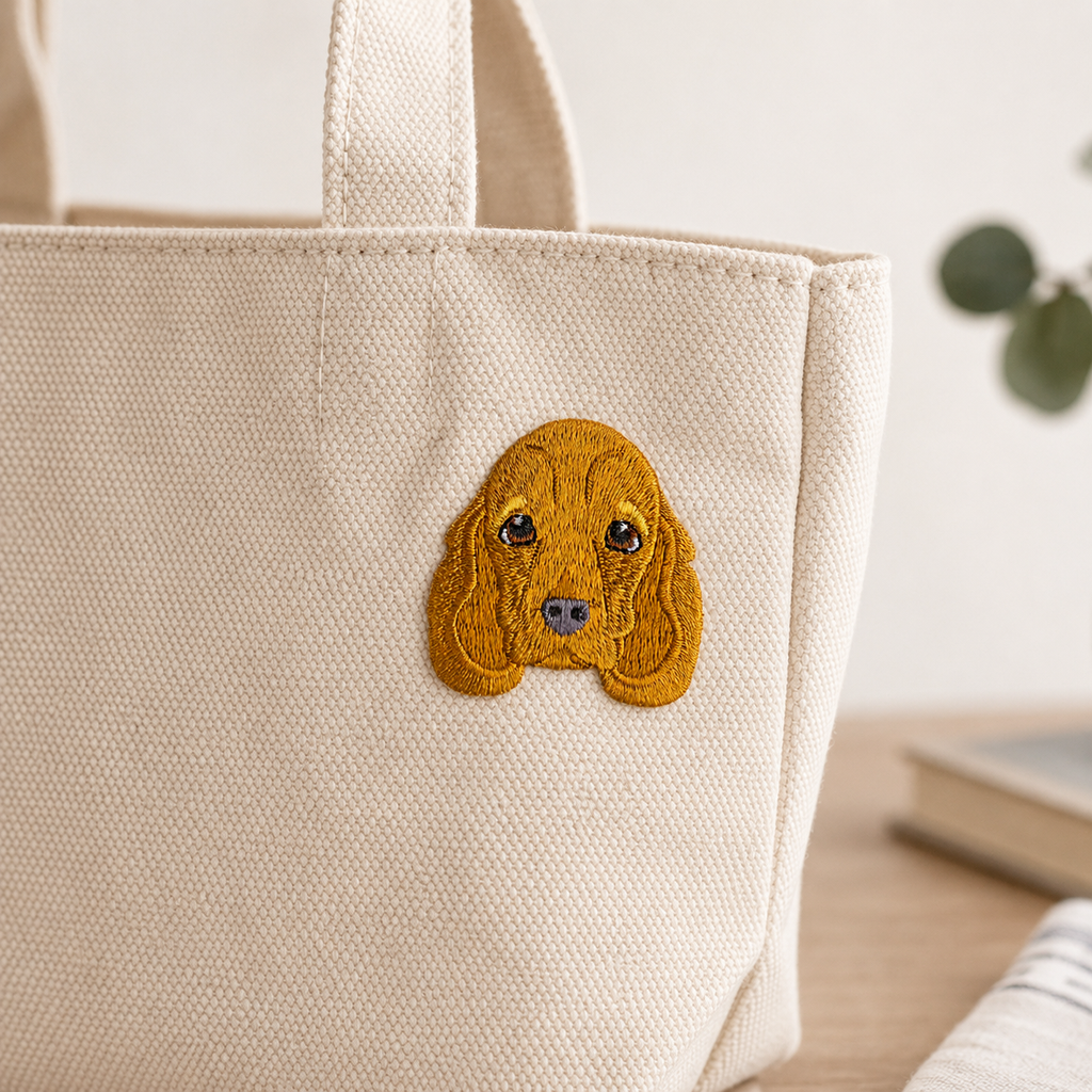 Cute Cocker Spaniel Dog Iron-On Embroidered Patch