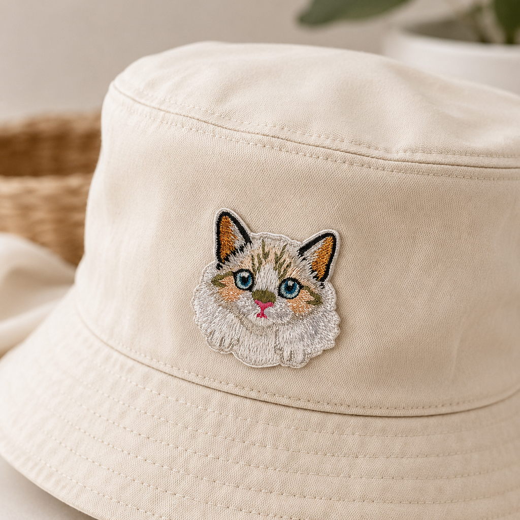 Cute Ragdoll Cat Self-Adhesive Embroidered Patch