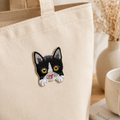 Funny Tuxedo Cat Self-Adhesive Embroidered Patch