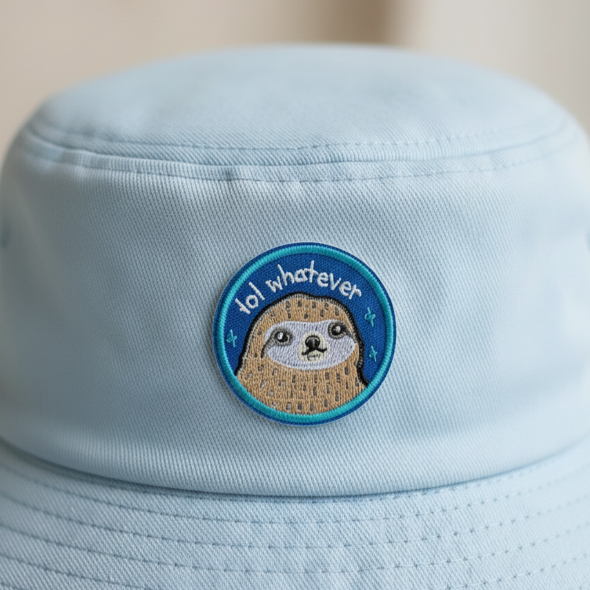 Funny Sloth Meme Iron-On Embroidered Patch