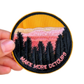 Forest Sunset Adventure Iron-On Embroidered Patch