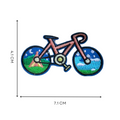 Bicycle Nature Travel Iron-On Embroidered Patch