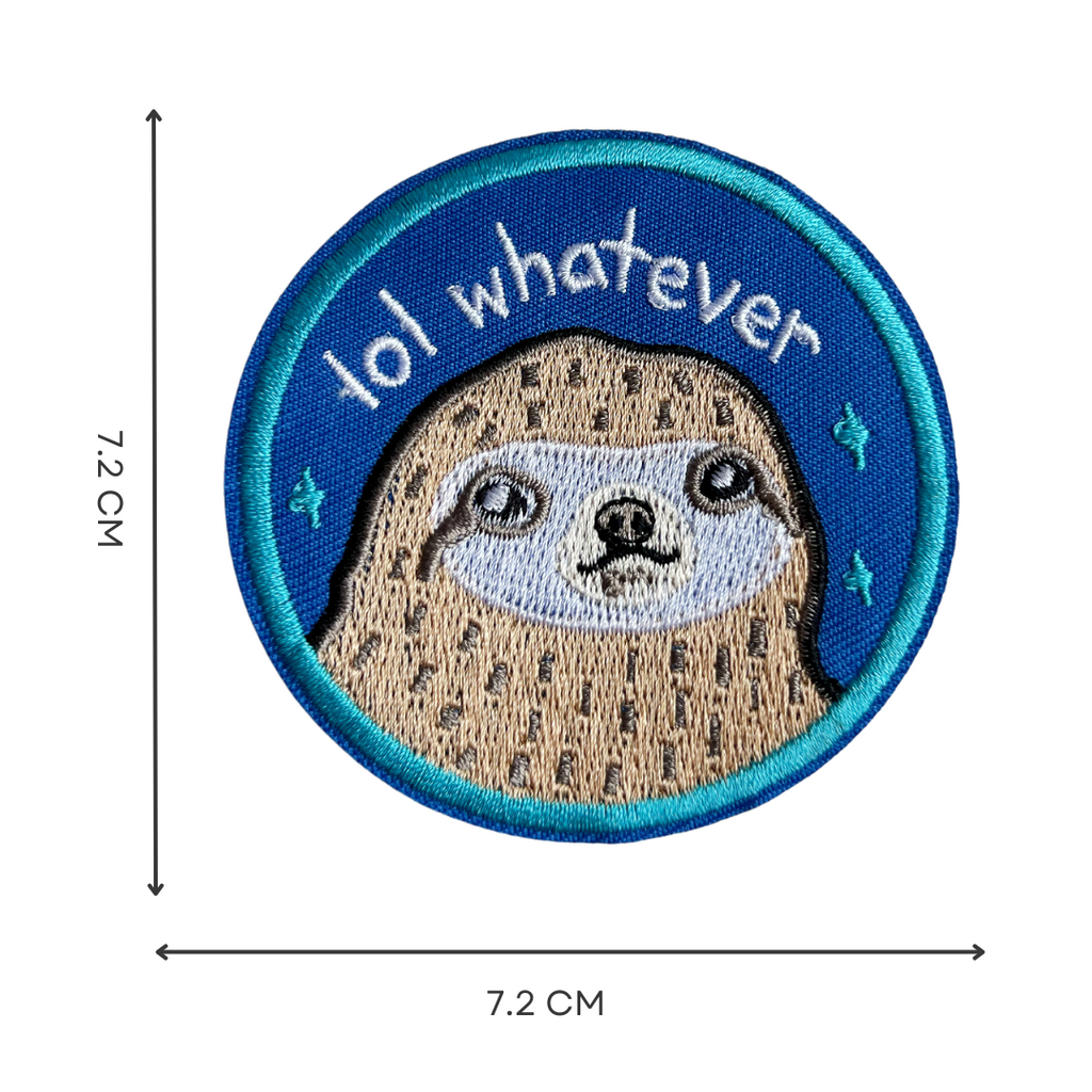 Funny Sloth Meme Iron-On Embroidered Patch