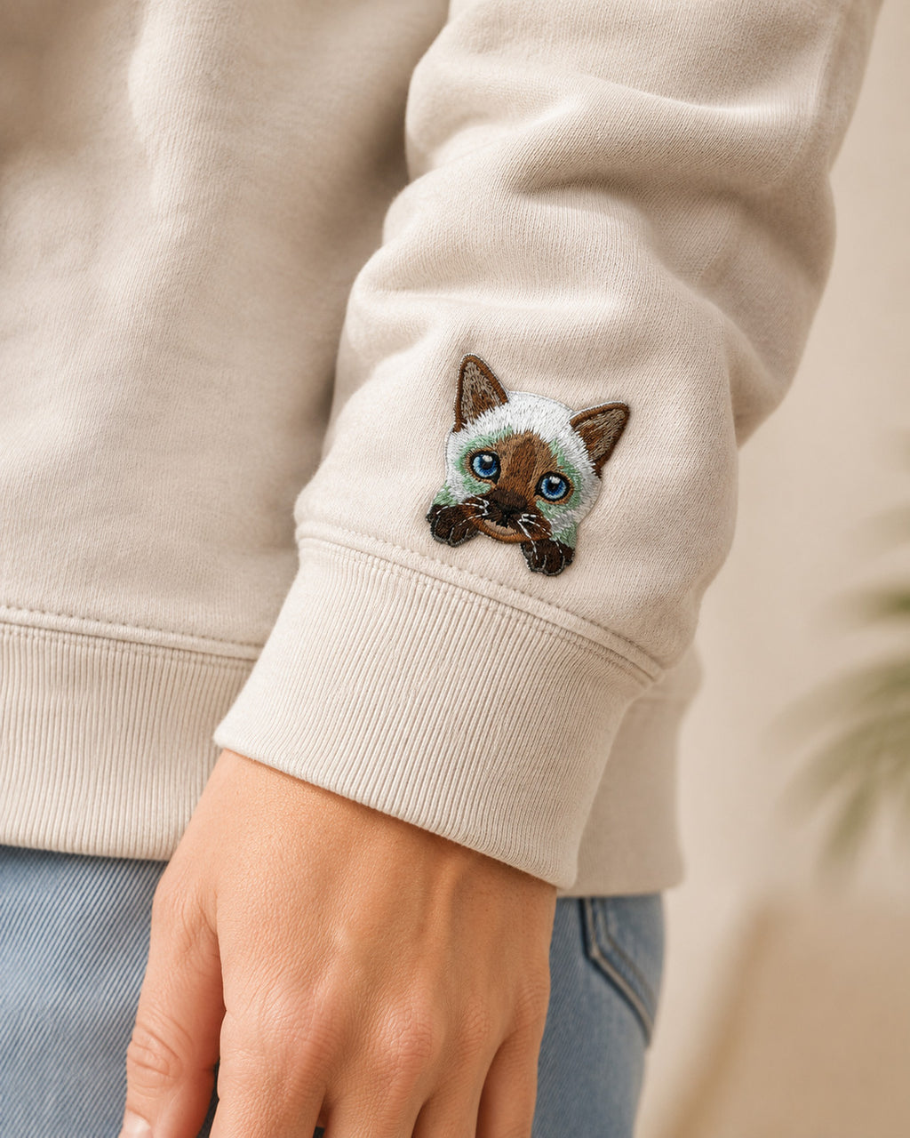 Cute Cat Self-Adhesive Embroidered Patch Set