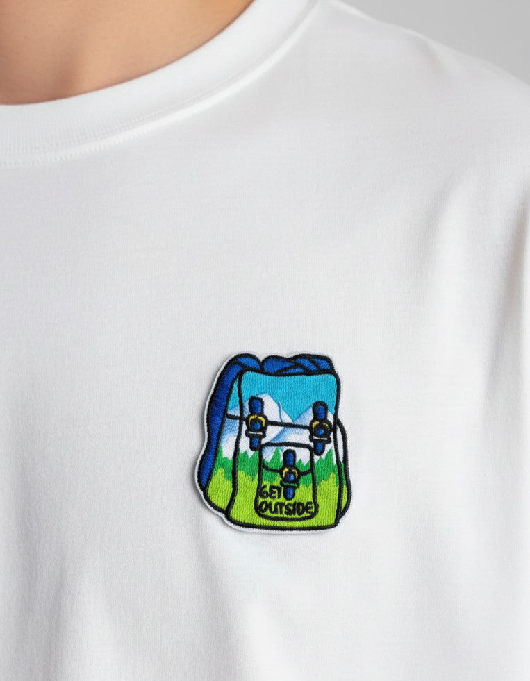 Outdoor Landschaft Aufnäher Set Wandern Berge Abenteuer Stickerei Patches DIY