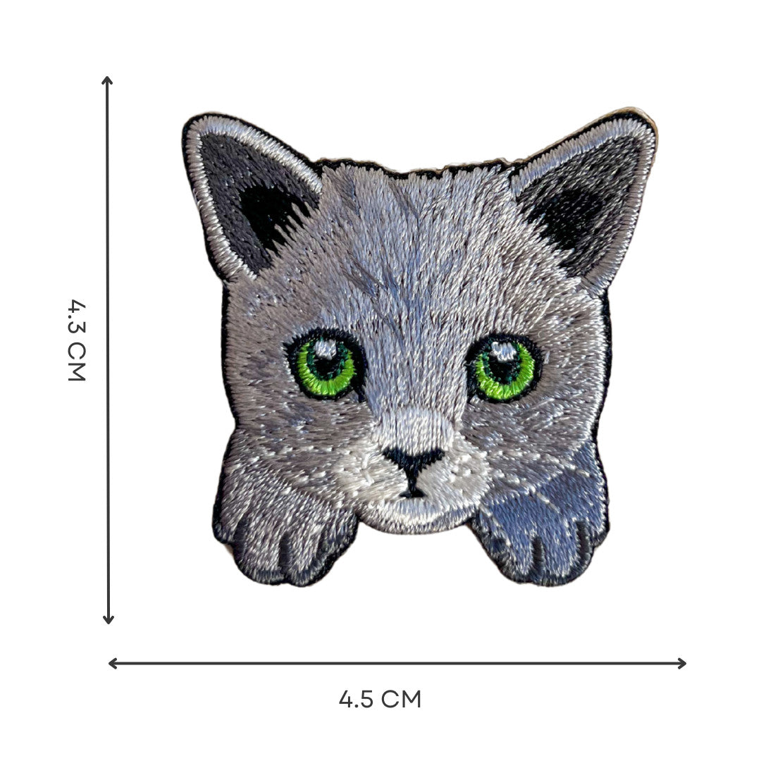 Cute Cat Self-Adhesive Embroidered Patch Set