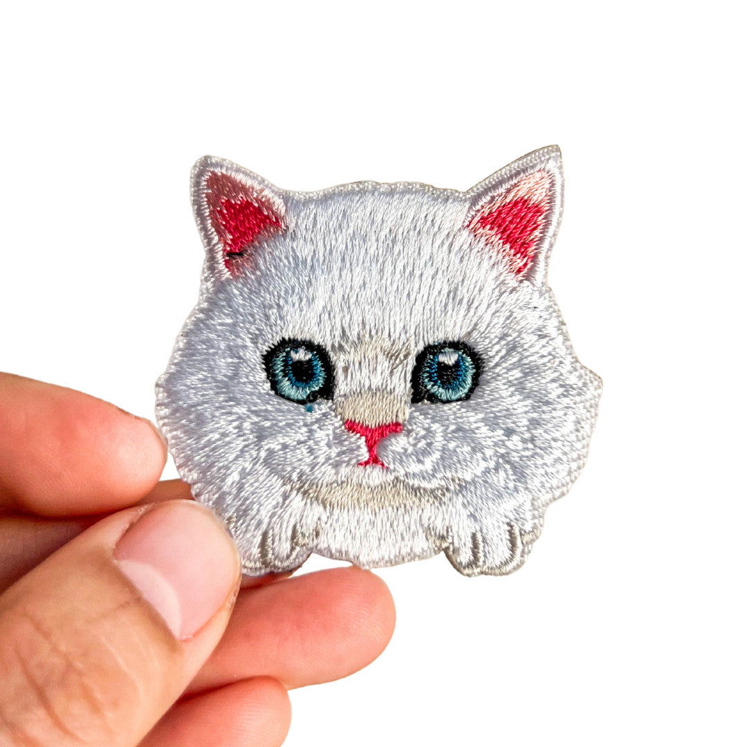 Cute Cat Self-Adhesive Embroidered Patch Set