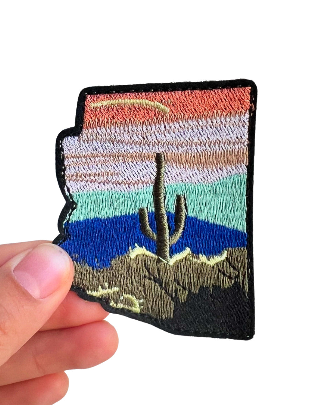 Outdoor Landschaft Aufnäher Set Wandern Berge Abenteuer Stickerei Patches DIY