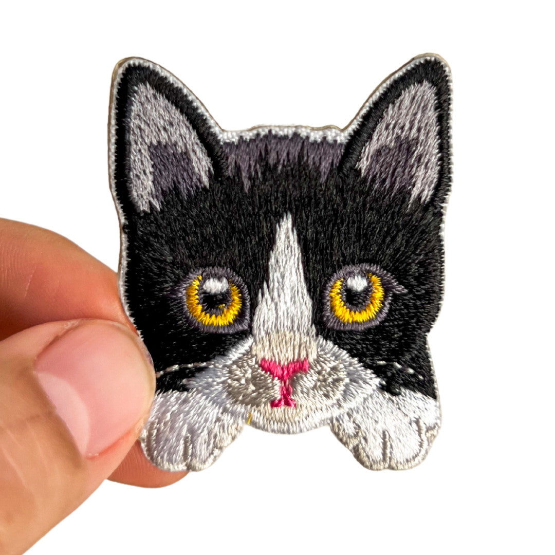 Cute Cat Self-Adhesive Embroidered Patch Set