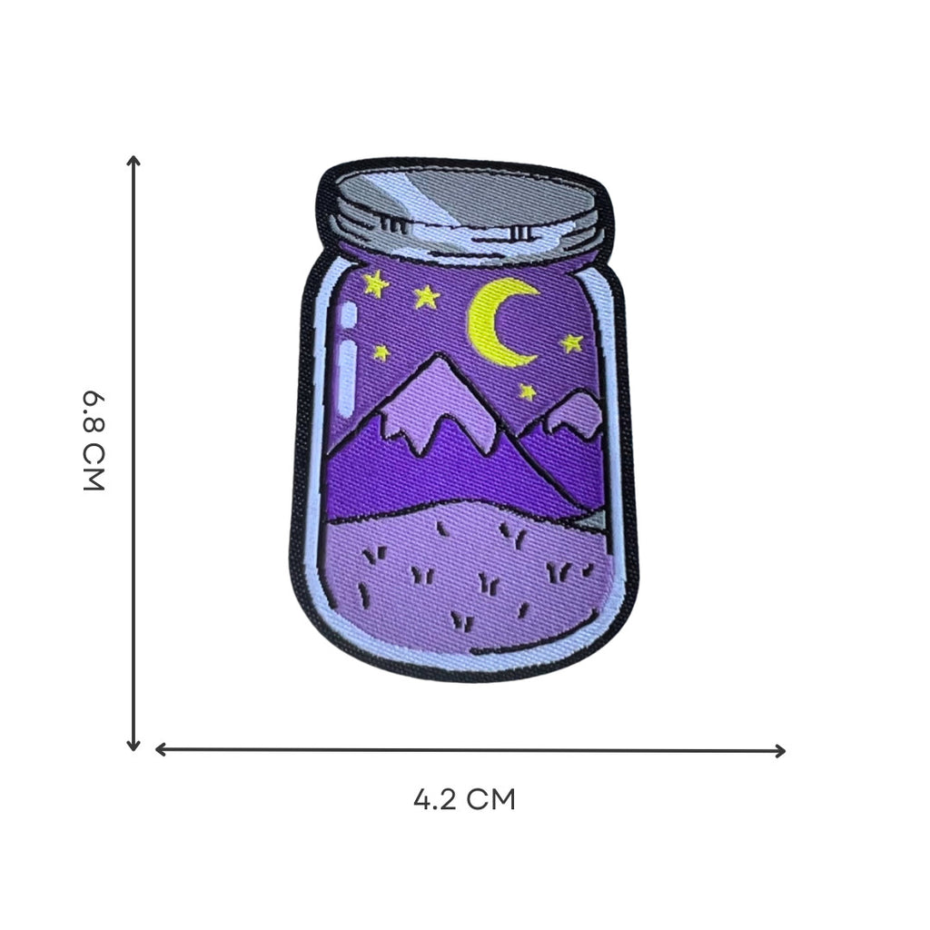 Outdoor Landschaft Aufnäher Set Wandern Berge Abenteuer Stickerei Patches DIY