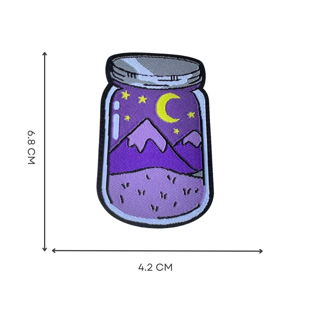 Outdoor Landschaft Aufnäher Set Wandern Berge Abenteuer Stickerei Patches DIY