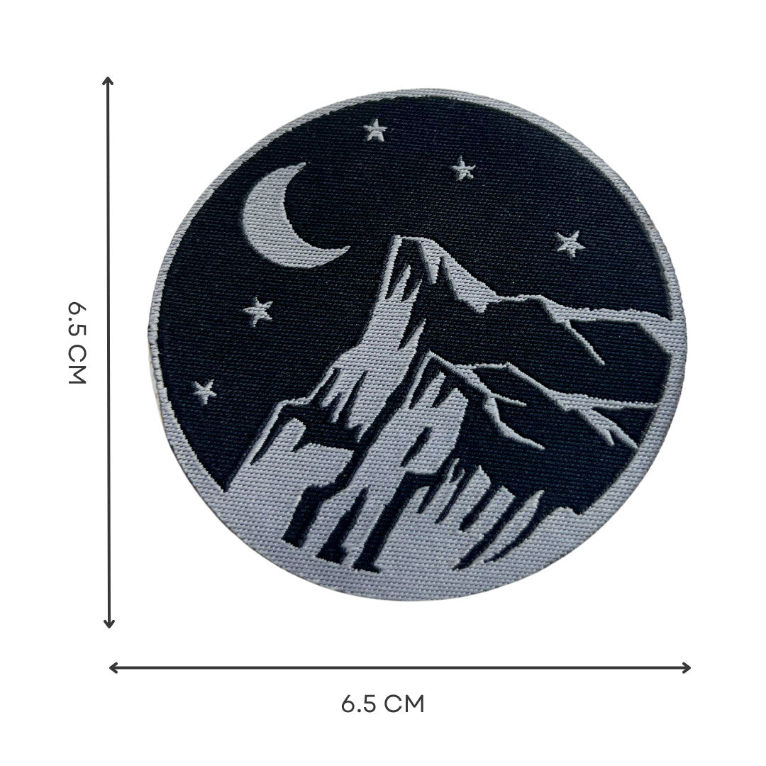 Outdoor Landschaft Aufnäher Set Wandern Berge Abenteuer Stickerei Patches DIY
