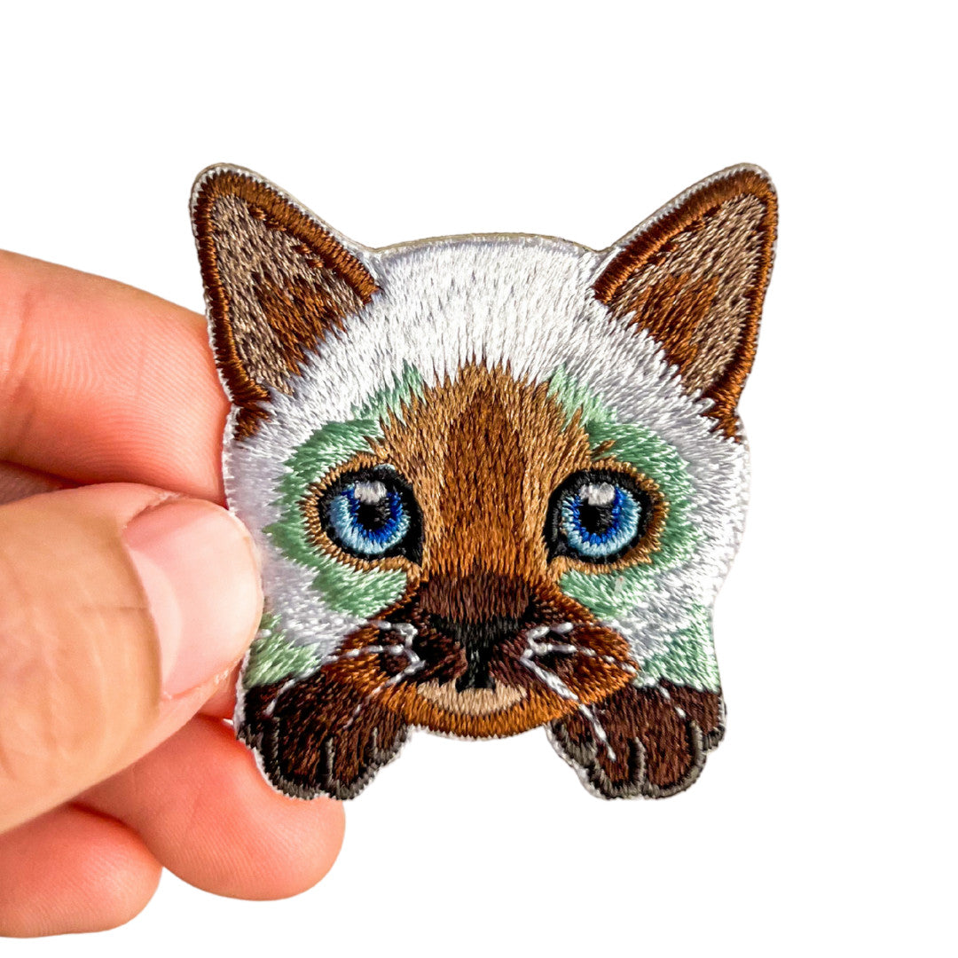 Cute Cat Self-Adhesive Embroidered Patch Set