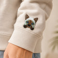 Cute Siamese Cat Self-Adhesive Embroidered Patch