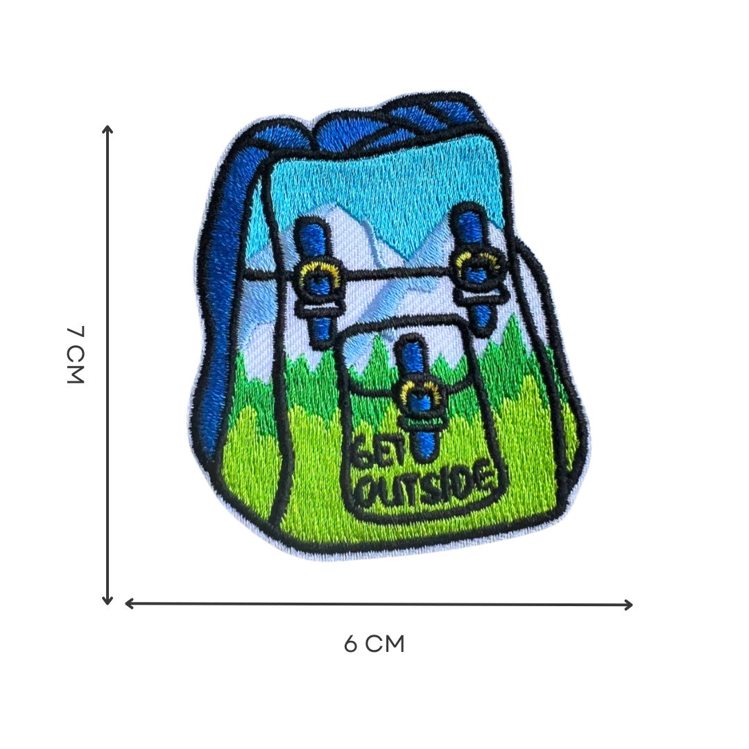 Outdoor Landschaft Aufnäher Set Wandern Berge Abenteuer Stickerei Patches DIY