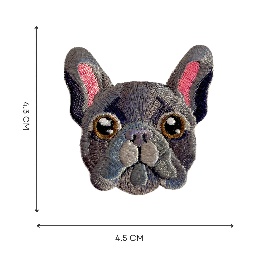Süße Hunde Bulldogge Shiba Haustier Aufnäher Applikation Stickerei Patch DIY