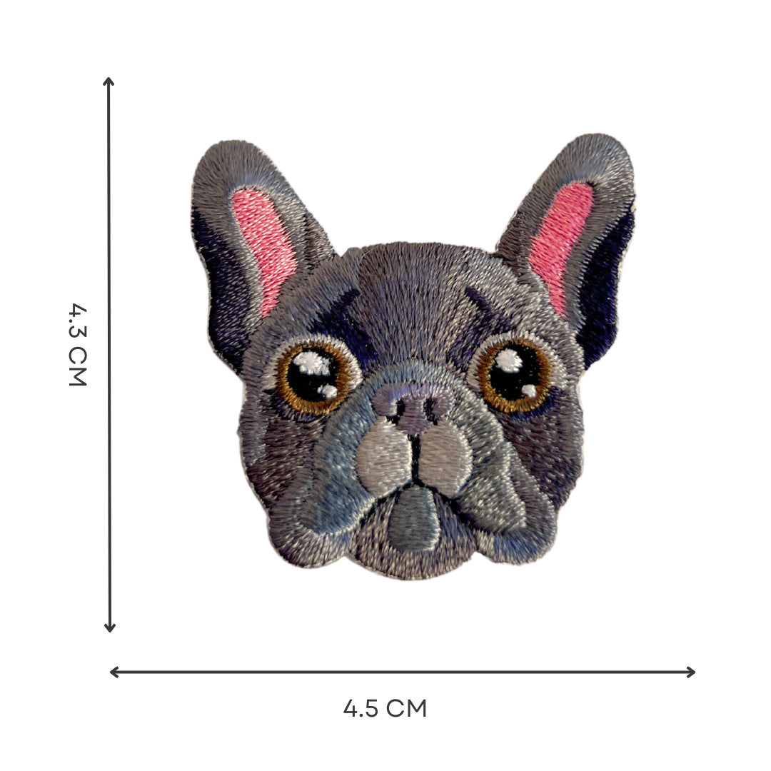 Süße Hunde Bulldogge Shiba Haustier Aufnäher Applikation Stickerei Patch DIY