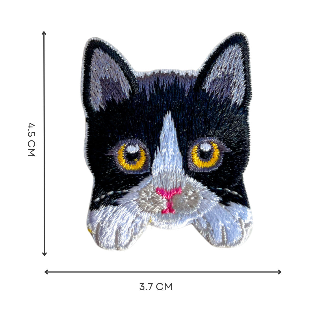 Cute Cat Self-Adhesive Embroidered Patch Set