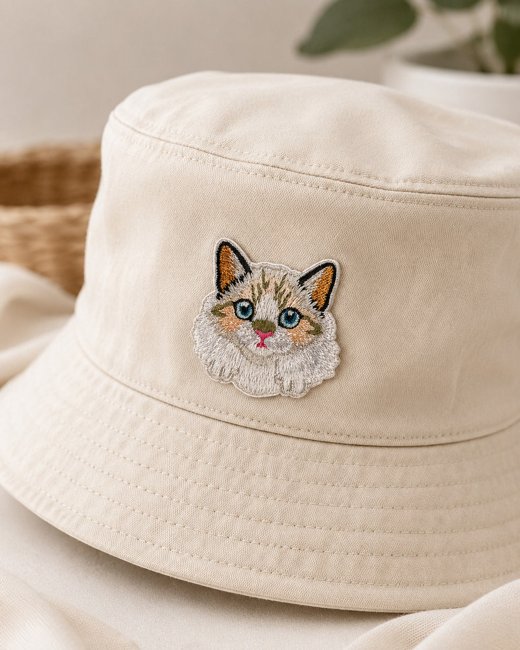Cute Cat Self-Adhesive Embroidered Patch Set