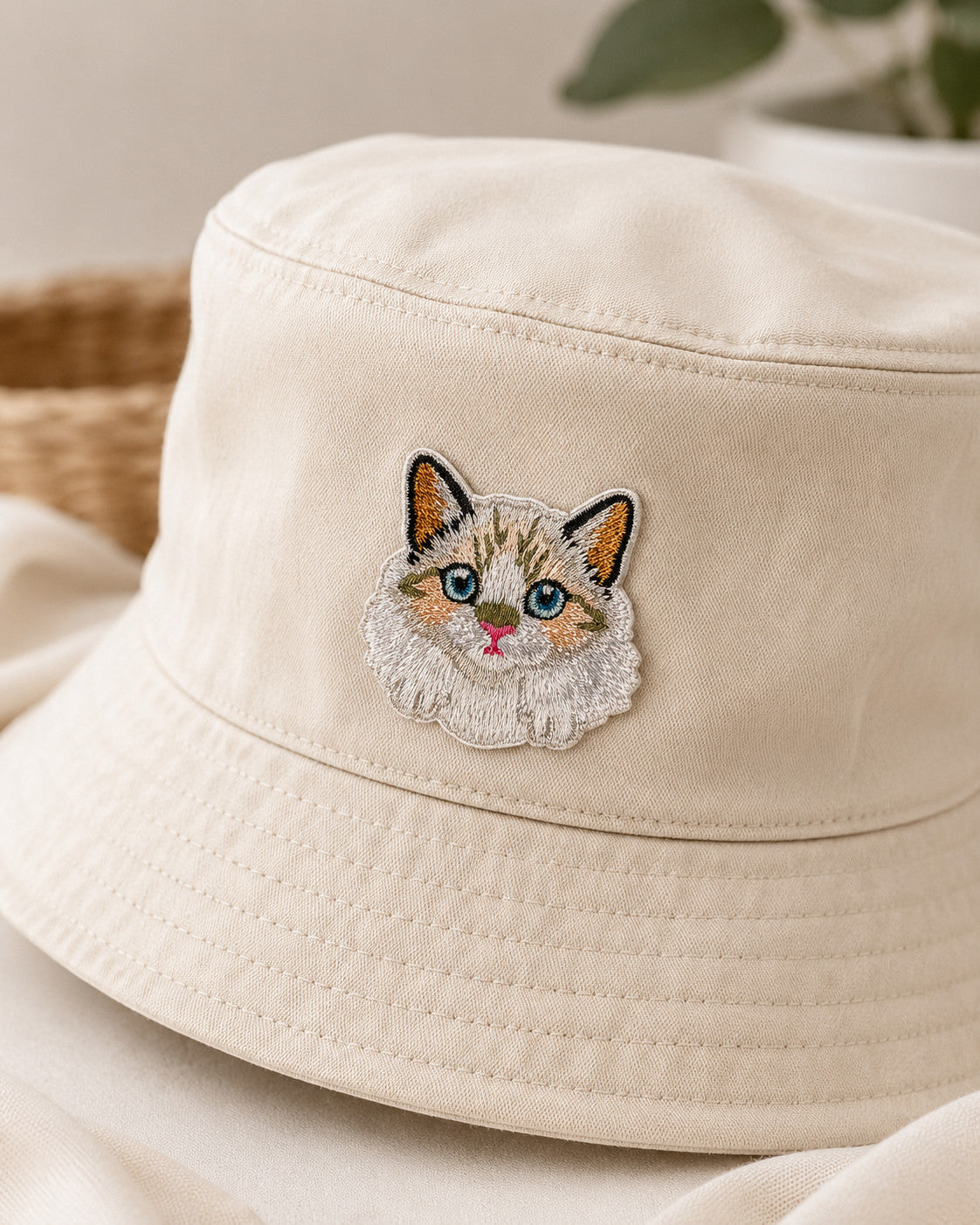Cute Cat Self-Adhesive Embroidered Patch Set