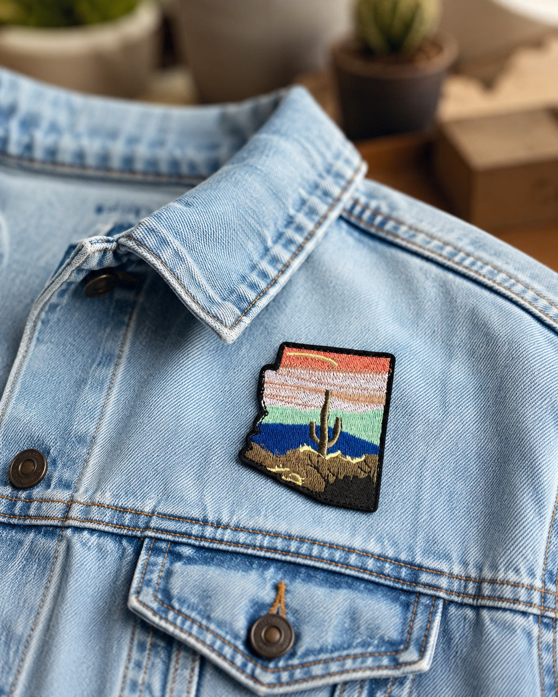Outdoor Landschaft Aufnäher Set Wandern Berge Abenteuer Stickerei Patches DIY